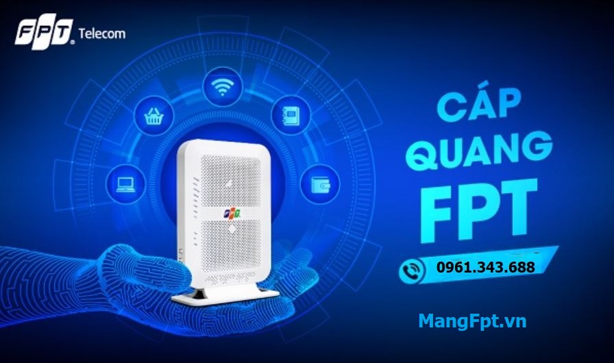 Lắp cáp quang FPT Ftth công nghệ XGS PON tốc độ cao – Free WiFi 6/7